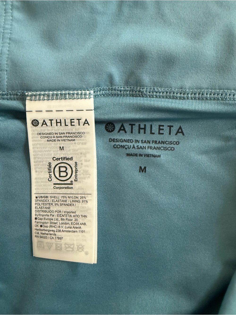 Athleta Seafoam Blue Essential Swim, Size M - Picture 3 of 4